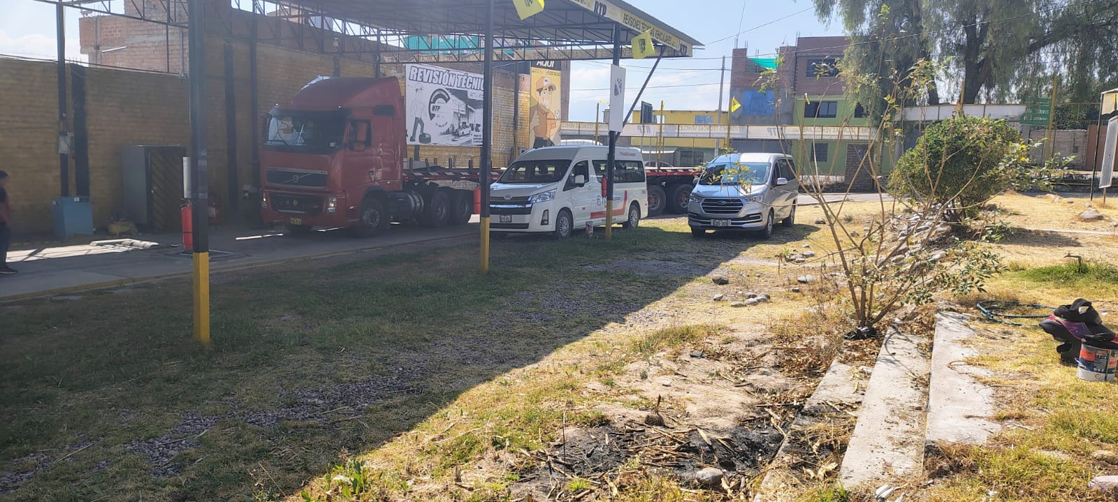 Image of a vehicle inspection certificate being issued